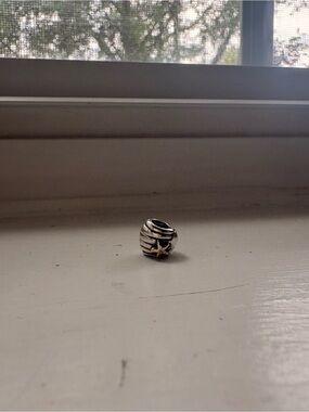 Pandora Two-Tone Seashell with 14K Gold Starfish Charm